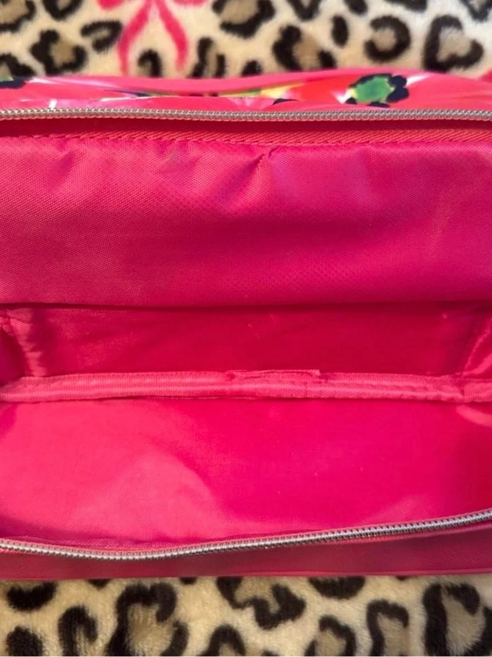 Trina Turke Pink Floral Cosmetic Pouch